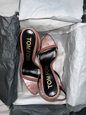 TOM FORD Naked 105 Leather Ankle Strap Sandals