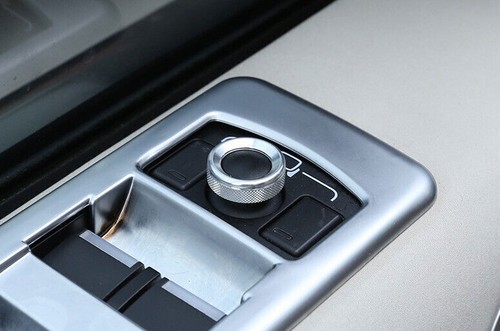 Perilla de ajuste del espejo retrovisor de aluminio plateado para Range Rover Evoque 2020-23 - Imagen 5 de 11
