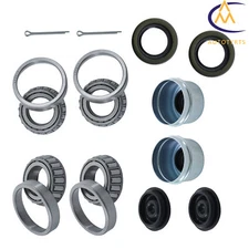 1'' Axles Trailer Wheel Hub Bearings Kit L44643 L44610 For 2000 Lbs Seal 1.250''