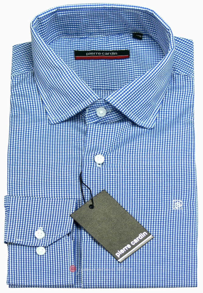 Camicia uomo fantasia righe quadri manica lunga Colletto PICCOLO Slim fit 39/46 - Immagine 3 di 4