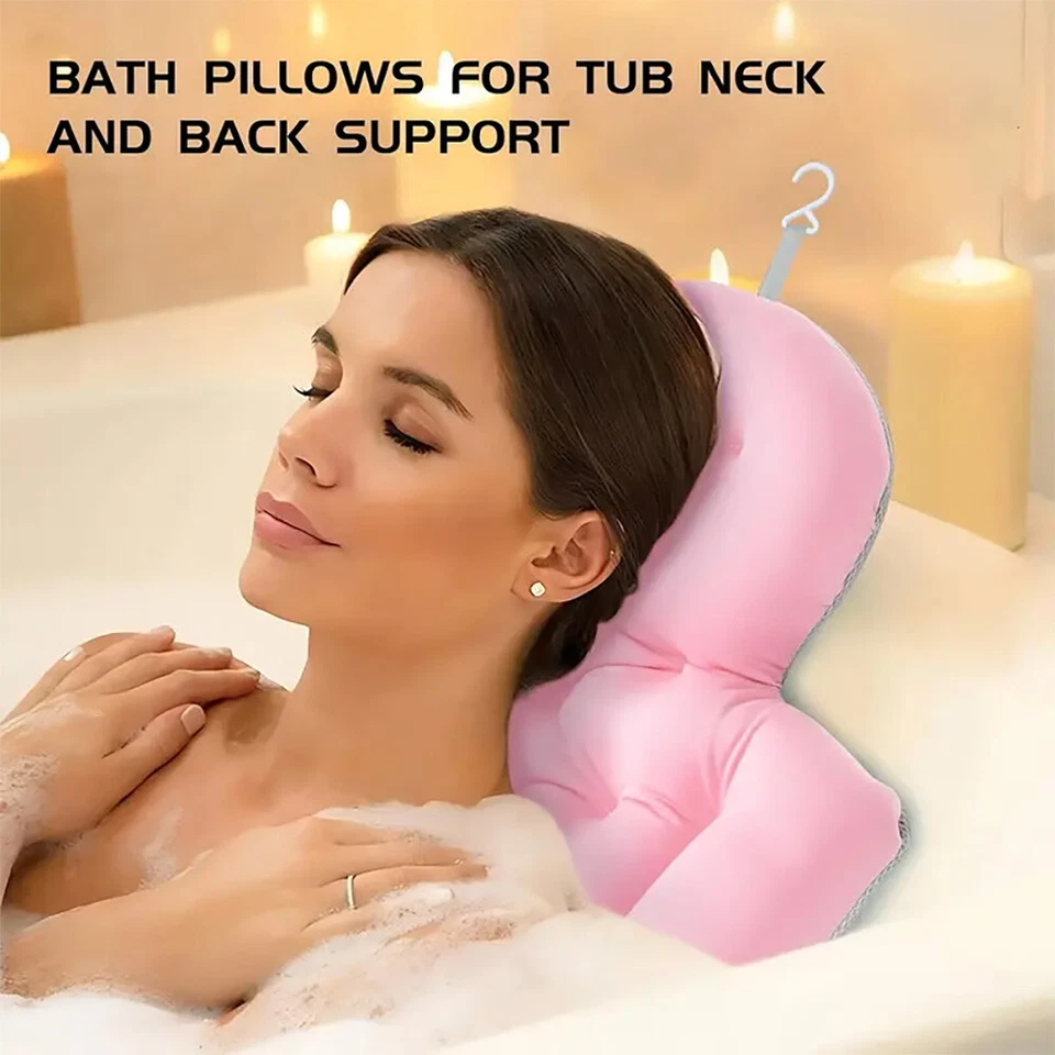 Full Body Bath Pillow for Bathtub, Thick Bathtub Cushion with Laundry Bag, Luxur - Image 4 of 4