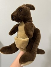 VINTAGE FOLKMANIS FOLKTAILS LARGE KANGAROO MOM PLUSH No Baby TOY PUPPET 20 Inch