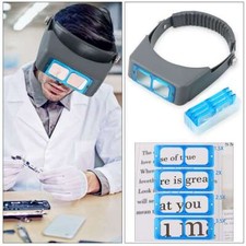 1.5X 2X 2.5X 3.5X 4 Lens Set Optivisor Headband Magnifier Head Magnifying Glass