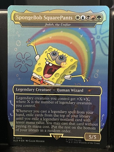 SpongeBob SquarePants FOIL Jodah NM/M Secret Lair MTG Magic the Gathering Card