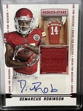 2016 Rookies & Stars Dress For Success /49 Demarcus Robinson Rookie Patch Auto