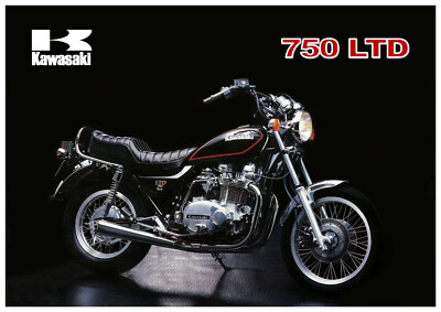 KAWASAKI Poster KZ750 LTD Z750 Twin 1980 1981 1982 1983 1984