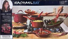Rachael Ray Nonstick Cookware Set (Red) - 11 Piece