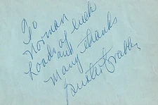 Buster Crabbe - Signed Autograph book page-1951
