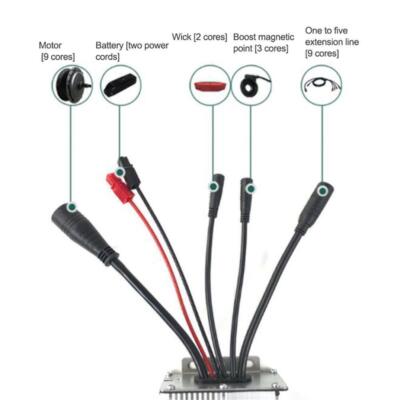 DC Motor 48 V Bnineteenteam Bürstenloser Motor Controller, 36V / 48V 350W KZFS004 Regler E-Bike