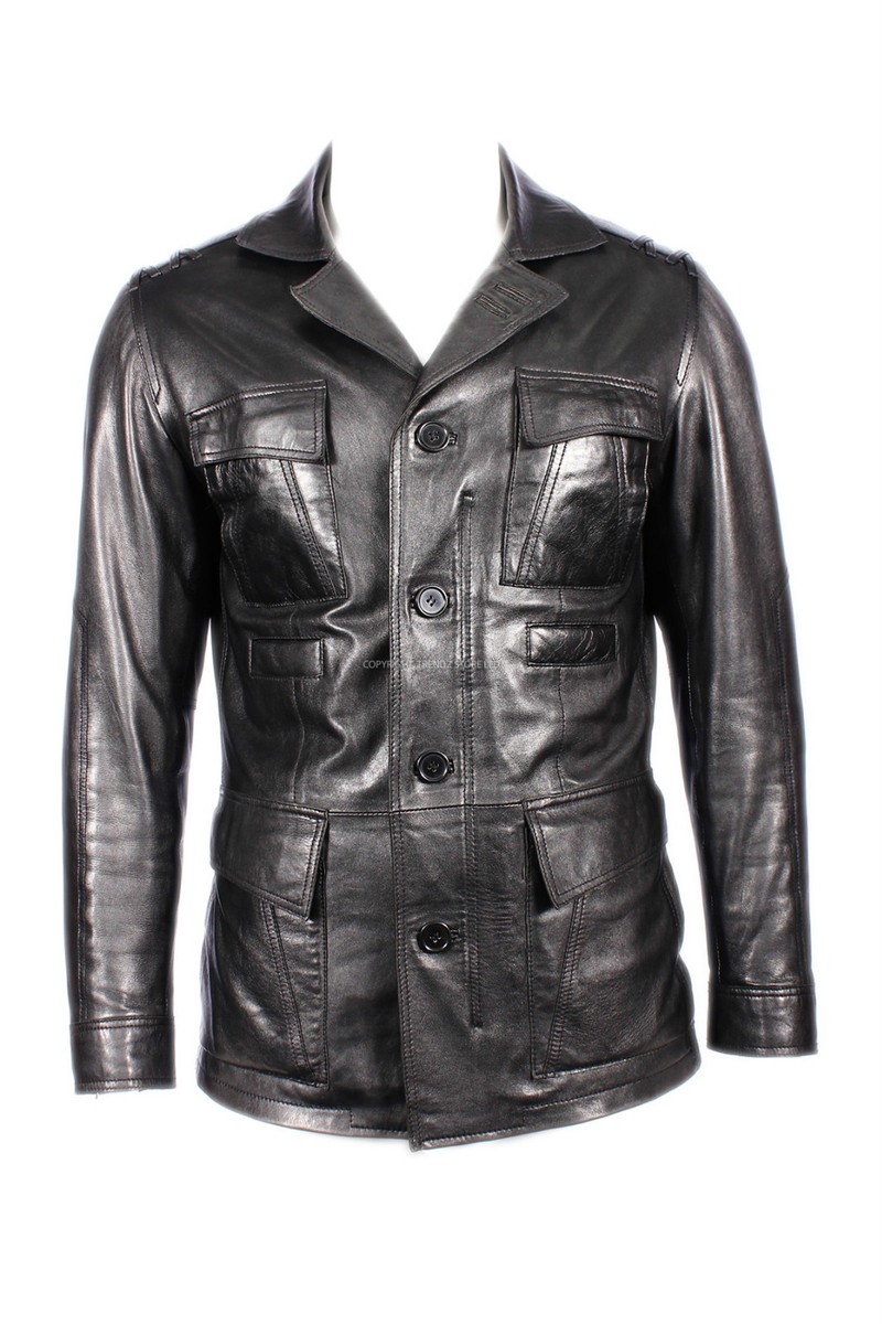 EASTWOOD Mens SAFARI Blazer New Real Washed Lambskin Leather