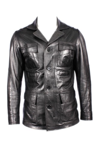 Para Hombre Safari Blazer Eastwood Nuevo Real Lavado Piel de cordero cuero  chaqueta de abrigo de referencia | eBay