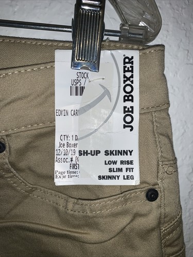 JOE BOXER KHAKI PUSH-UP SKINNY LOWRISE SLIM FIT SKINNY LEG PANTS - Picture 4 of 7