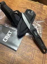 CRKT 2020 Sting AG Russel Design Fixed Blade Boot Knife W/Sheath