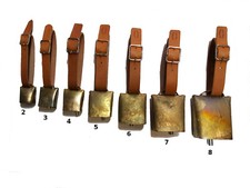 Campane campanaccio quadra con collare in pelle per animali pecore capre 