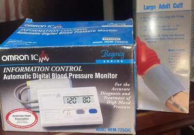 Omron Automatic Blood Pressure Monitor with LARGE Cuff Model # HEM 725 CLC