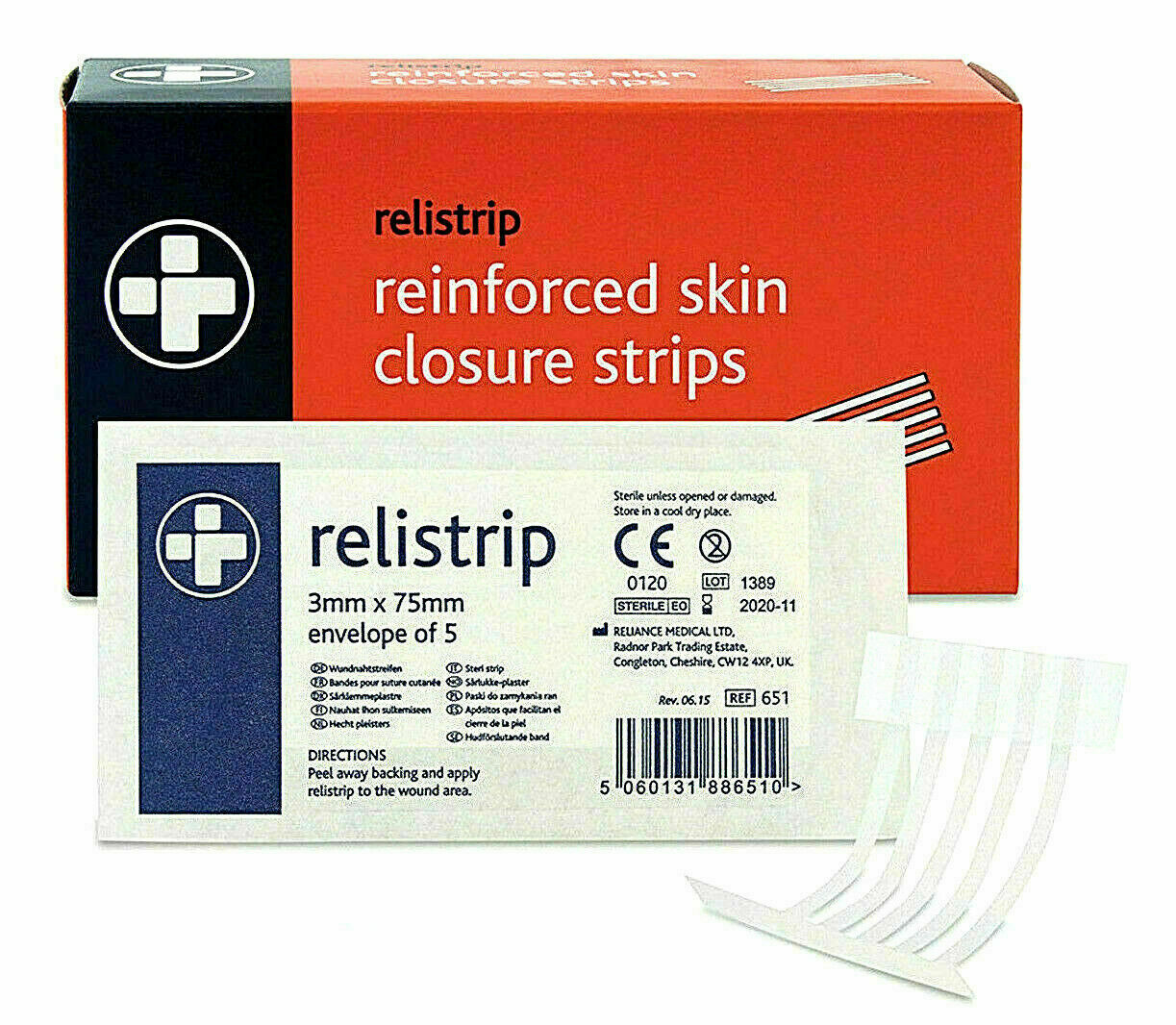 Relistrip Wound Closure Skin Steri Strips Butterfly Stitches Sutures 3