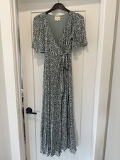 Sezane Blue Floral Maxi Dress