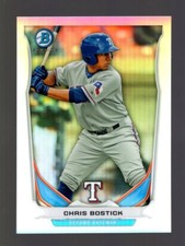 2014 BOWMAN CHROME REFRACTOR BCP78 CHRIS BOSTICK RC 274/500 TEXAS RANGERS