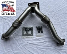 For 1994-1997 Ford OBS Diesel 7.3 Turbo Stainless Up Pipe Kit One Piece Design