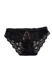 Victoria's Secret Body by Victoria Allover Lace Bikini Panty Black