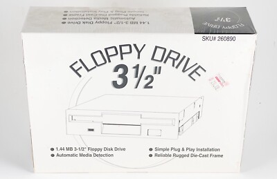 COMP USA 3.5'' Internal Floppy Drive Sealed SKU260890 Vintage