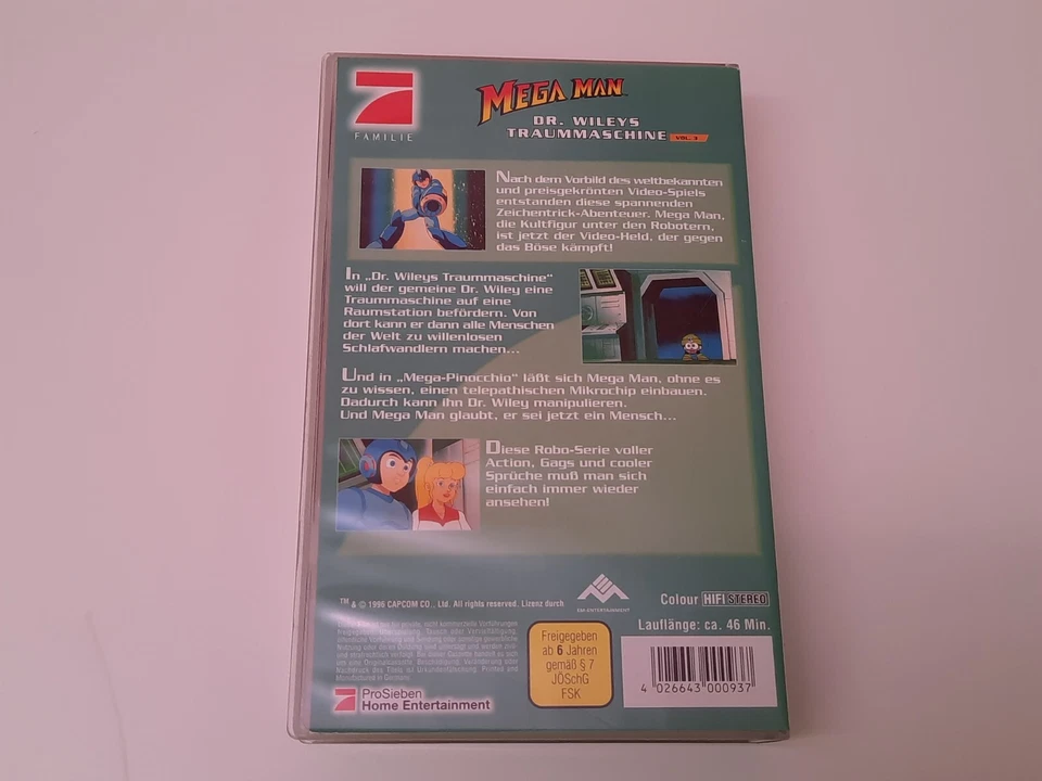 Mega Man Vol. 3: Dr. Wileys Traummaschine VHS German PAL Video ProSieben - Bild 2 von 4