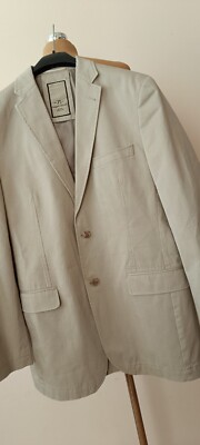 Angelo Litrico 71 , Sakko 50, Cotton, Natur, Sport Jacket, 2Knopf, NEUw