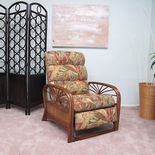 Made in USA Rattan Recliner Chair (#4534AW-PJ)