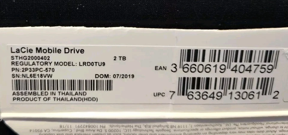 Mobile Drive-LaCie2TB Ext USB 3.0 Type C Portable Hard Drive Space Install Guide - Image 2 of 4