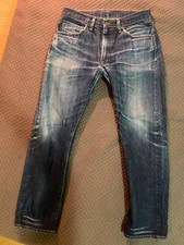 levis Vintage 505 Selvedge Jeans Size 32/34 inseam hem and shrank to 28 