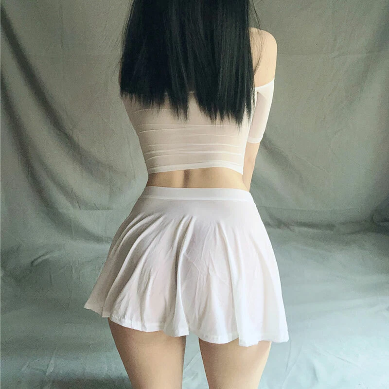 Jupe ecoliere blanche sale