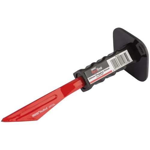 Draper Redline Plugging Chisel 250mm Octagonal shank hand protection grip 15083