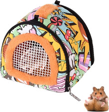 Hamster Carrier Bag Small Animal Outgoing Travel Pouch Pet Backpack Carrying Bag