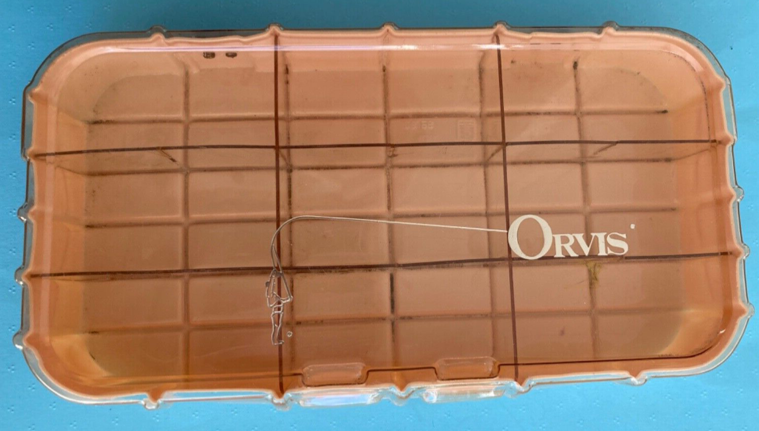 VTG ORVIS FLY BOX VINTAGE BILL DEWITT PLASTIC USA DRY FLY FISHING TACKLE CLASSIC
