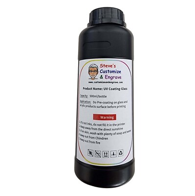 Refiencolor Glass Precoating For UV Printer 500ml Epson Ships From Florida USA