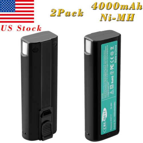 2Pcs 6V 4.0Ah Ni-MH Battery For Paslode 404717 B20544E IM250 IM65A BCPAS-404717