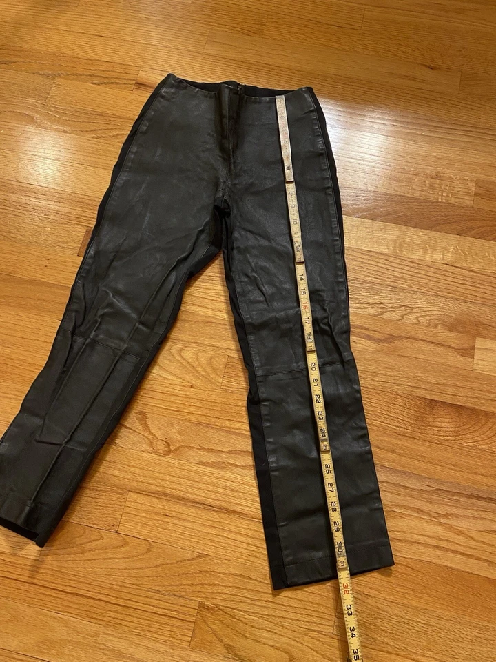 DKNY Woman’s Leather Pants Size 2 - Image 3 of 4
