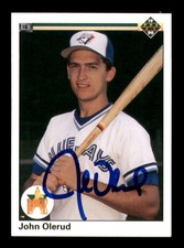 John Olerud Signed 1990 Upper Deck Rookie Card #56 Toronto Blue Jays. rookie card picture