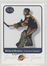 2001-02 Fleer Greats of the Game Richard Brodeur #48 0q3