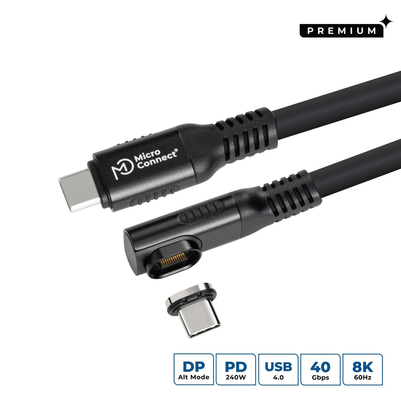 MicroConnect MC-LS-USB4CC1.0-A Premium Angled USB4 liquid