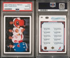 1990 Upper Deck French Nolan Nedved RC First Four Picks PSA 10 GEM MINT #351