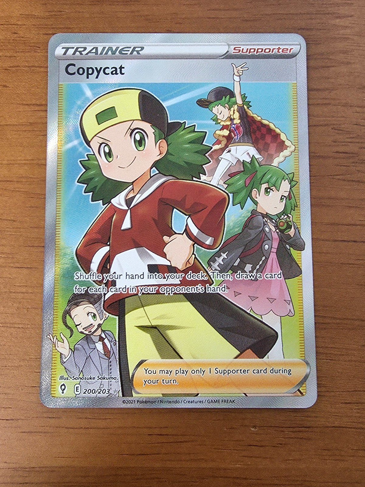 Copycat 200/203 Evolving Skies Full Art Ultra Rare Holo Pokemon Card