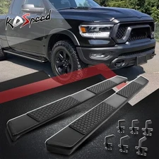 5.5" W Aluminum Flat Side Step Bar Running Boards for 19-24 Ram 1500 Quad Cab