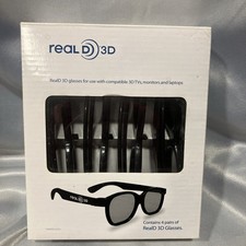 Real D 3D 4 Pair Glasses For Use With Compati...