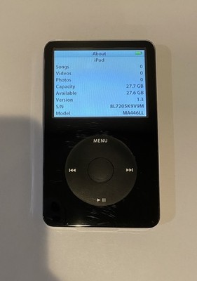 Apple iPod 30GB ブラック/シルバー 30GB Apple iPod 30GB Classic 5th Gen Black / Silver (Model A1136