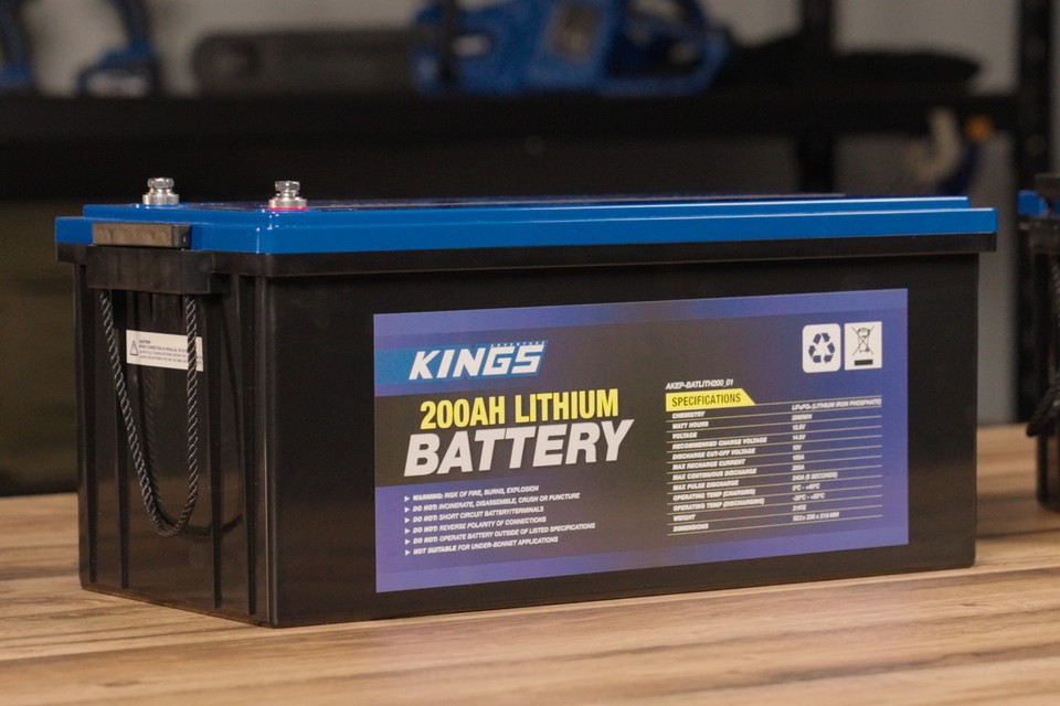 Kings 12V 200Ah DeepCycle Lithium LiFePO4 Battery + 2000W Pure SineWave ...