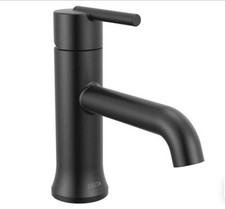 Delta 559LF-BLMPU Trinsic Single Handle Bathroom Sink Faucet Matte Black