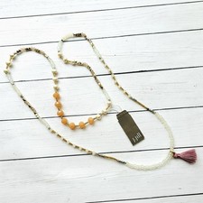 J. Jill Peach Bead Necklace
