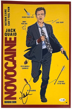 Jack Quaid "Novocaine" Signed Autograph 11x17 Movie Poster Photo JSA COA