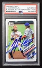 Ronald Acuna Jr Vladimir Guerrero Jr Signed 2021 Topps Autographs PSA AUTHENTIC